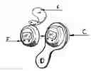 Fig. 01 - BOW-LEX-A archery bow mounted clock and compass attachment