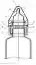 Fig. 01 - Closing device with integrated rotary closure for feeding bottle and bottle