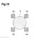 Fig. 15 - Photodetector having dual photodiode and gain adjusting amplifiers