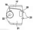 Fig. 01 - Power tool with integrated auxiliary tool for replacing brushes