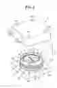 Fig. 03 - Vane pump having a labyrinth seal and gap between a top surface of a rotor and a ceiling surface of a rotor chamber that is formed between upper and lower cases
