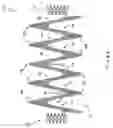 Fig. 18 - Vascular prosthesis with alternating helical sections