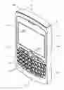 Fig. 01 - Ramped-key keyboard for a handheld mobile communication device