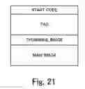 Fig. 22 - Image taking apparatus which forms an image of a subject on an imaging device to create image data representative of the subject