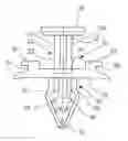 Fig. 01 - Plastic rivet and assembly tool