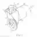 Fig. 02 - Air pump with sheet metal bracket