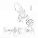Fig. 03 - Air pump with sheet metal bracket