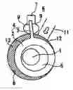 Fig. 01 - Compressor having a small-width portion and a large-width portion in an inner circumferential sliding surface of a swinging roller