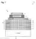 Fig. 02 - Acoustic mirror structure for a bulk acoustic wave structure and method for fabricating same