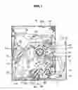 Fig. 02 - Optical disk device including buffer mechanism for buffering elastic deformation of the optical pickup side of a disk motor plate
