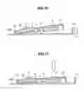 Fig. 09 - Optical disk device including buffer mechanism for buffering elastic deformation of the optical pickup side of a disk motor plate