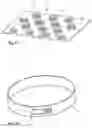Fig. 11 - Mounting device having a metallic base plate with multiple hook-like projections obtained by stamping or laser cutting and bending