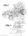 Fig. 02 - Mower deck placed in maintenance and varying height positions