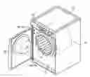 Fig. 01 - Drum washing machine with supporting hinges