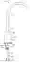 Fig. 01 - TOP MOUNTED FAUCET ASSEMBLY WITH AIR GAP