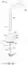 Fig. 13 - TOP MOUNTED FAUCET ASSEMBLY WITH AIR GAP