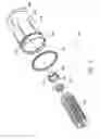 Fig. 12 - Filter element and filter assembly including locking mechanism