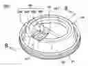 Fig. 01 - Beverage cup lid with a pull back type sipping hole closure