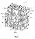 Fig. 10 - Corrugated cardboard box with open-work flaps and set of blanks for obtaining same