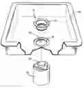 Fig. 01 - Decorative disposer flange and strainer assembly