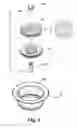 Fig. 05 - Decorative disposer flange and strainer assembly