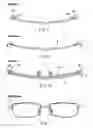 Fig. 04 - Hook components with nylon strings elasticity mechanism for eyeglasses