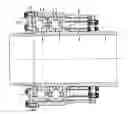 Fig. 01 - Multi-row thrust ball bearing with unsymmetrical load distribution