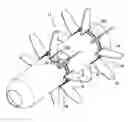 Fig. 01 - Turboprop having a propeller made up of variable-pitch blades