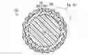 Fig. 01 - Golf ball having visually enhanced non-uniform thickness intermediate layer