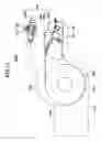 Fig. 12 - Printer device with blade driving motor and platen motor provided on a first frame