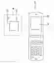 Fig. 01 - Cellular phone with built-in IC tag reader