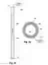 Fig. 08 - Tube-like advertising device that is fixed between two structural members and includes a clear outer member