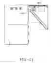 Fig. 21 - Cash dispensing automated banking machine with locking frame panels