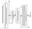 Fig. 83 - Hand-supportable digital image capture and processing system having a printed circuit board with a light transmission aperture, through which the field of view (FOV) of the image detection array and visible targeting illumination beam are projected using a FOV-folding mirror