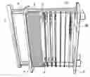Fig. 01 - Stacked plate heat exchanger including a device for evaluating the extent to which it has become coated in scale