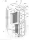 Fig. 32 - Optical fiber distribution frame with outside plant enclosure