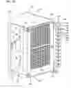 Fig. 33 - Optical fiber distribution frame with outside plant enclosure