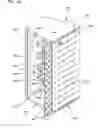 Fig. 43 - Optical fiber distribution frame with outside plant enclosure