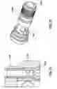 Fig. 15 - Compensating retaining member for use with a molding system