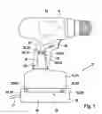 Fig. 02 - Charging device with an interchangeable battery for a power tool