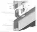 Fig. 01 - Partition mounting system and clamp assembly for mounting partition