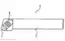 Fig. 01 - Cermet insert and cutting tool
