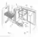 Fig. 02 - Built-in sliding rotating element for modular corner cabinets