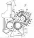 Fig. 01 - Fixing device having a variable rotation speed rotatable heating section and image forming device