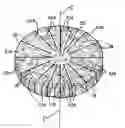 Fig. 01 - Disk-like steak product having a plurality of truncated pie wedge shaped portions