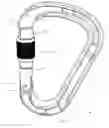Fig. 02 - Carabiner with pivoting gate equipped with a locking ring