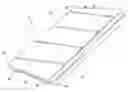 Fig. 01 - Folding table with transport mechanism