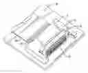 Fig. 01 - Electrical connector for connecting between an electronic card and a printed circuit board