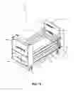 Fig. 08 - Crib having noiselessly opening changing table