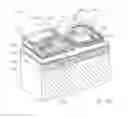 Fig. 45 - Printer with mutually engaging ink cartridge, printhead cartridge and printer body